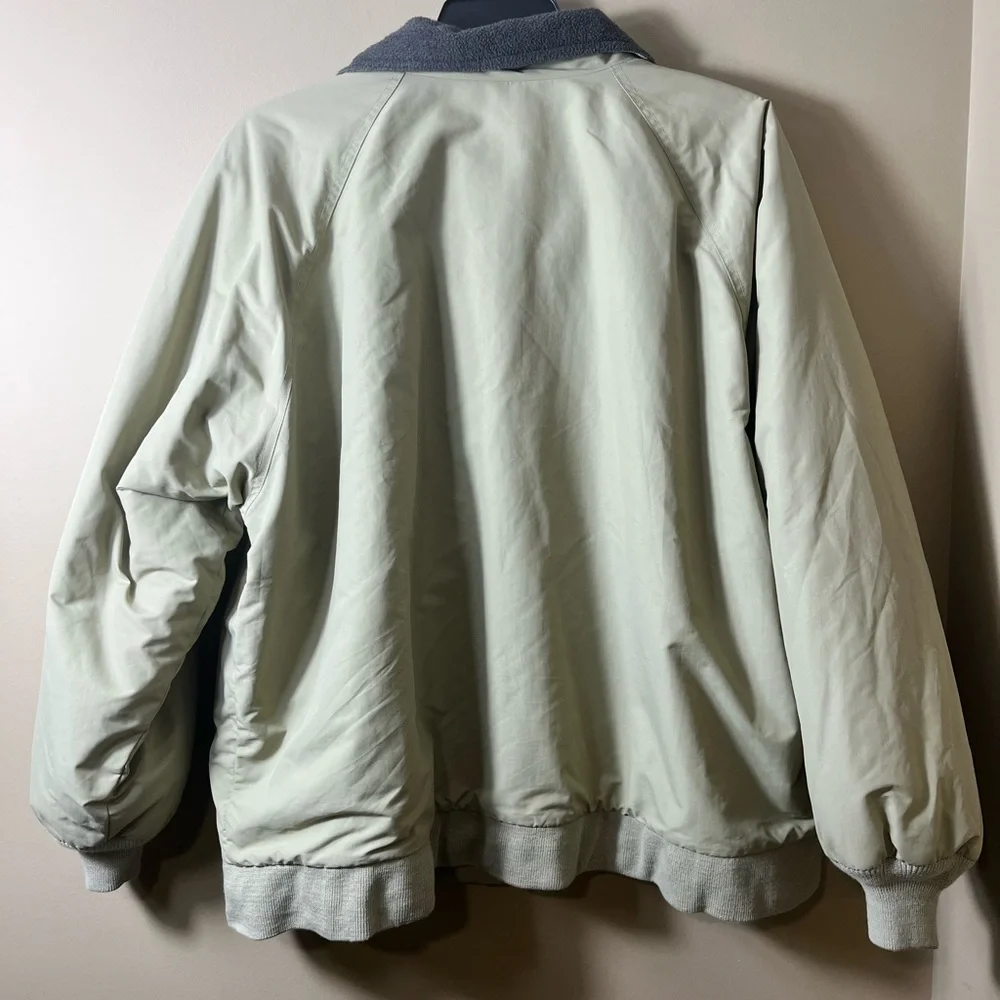 Lands' End Vintage 90s‎ Tan Squall Jacket XL  46/48 Gorpcore Fleece Lined